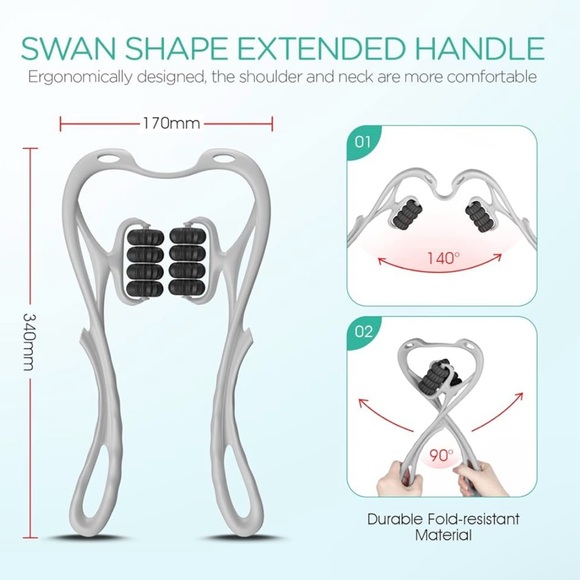 VOYOR-HEALTH MS410 Shiatsu 8 Balls Neck Massager - Picture 5 of 6